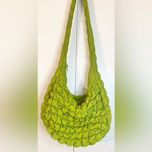 Green Quilted Women's Bag